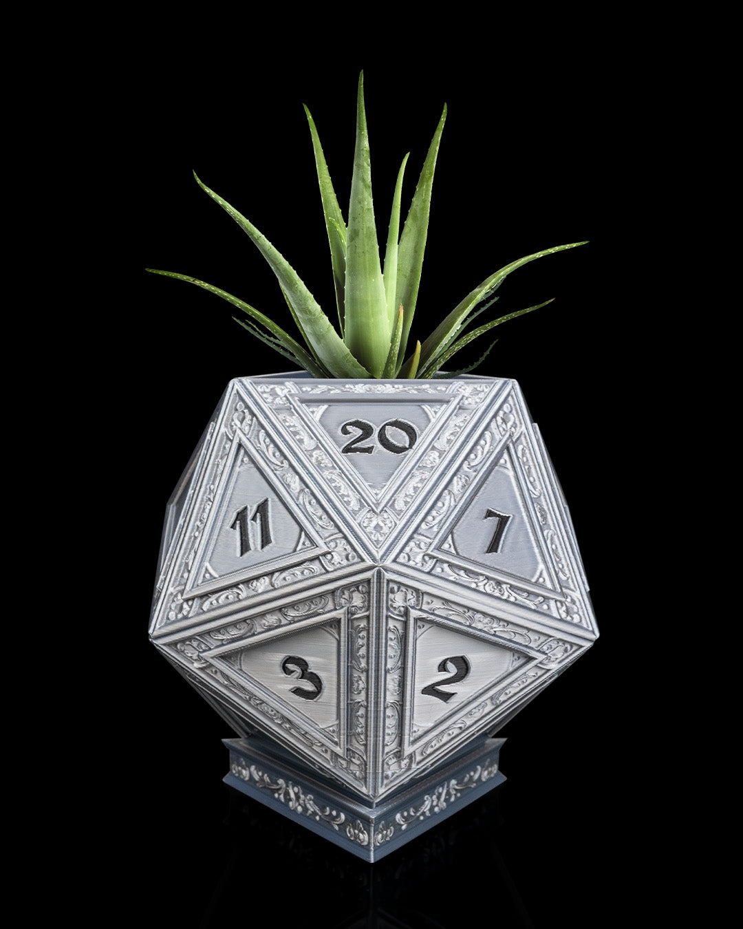 The Champion’s D20 Planter 🎲🛡️