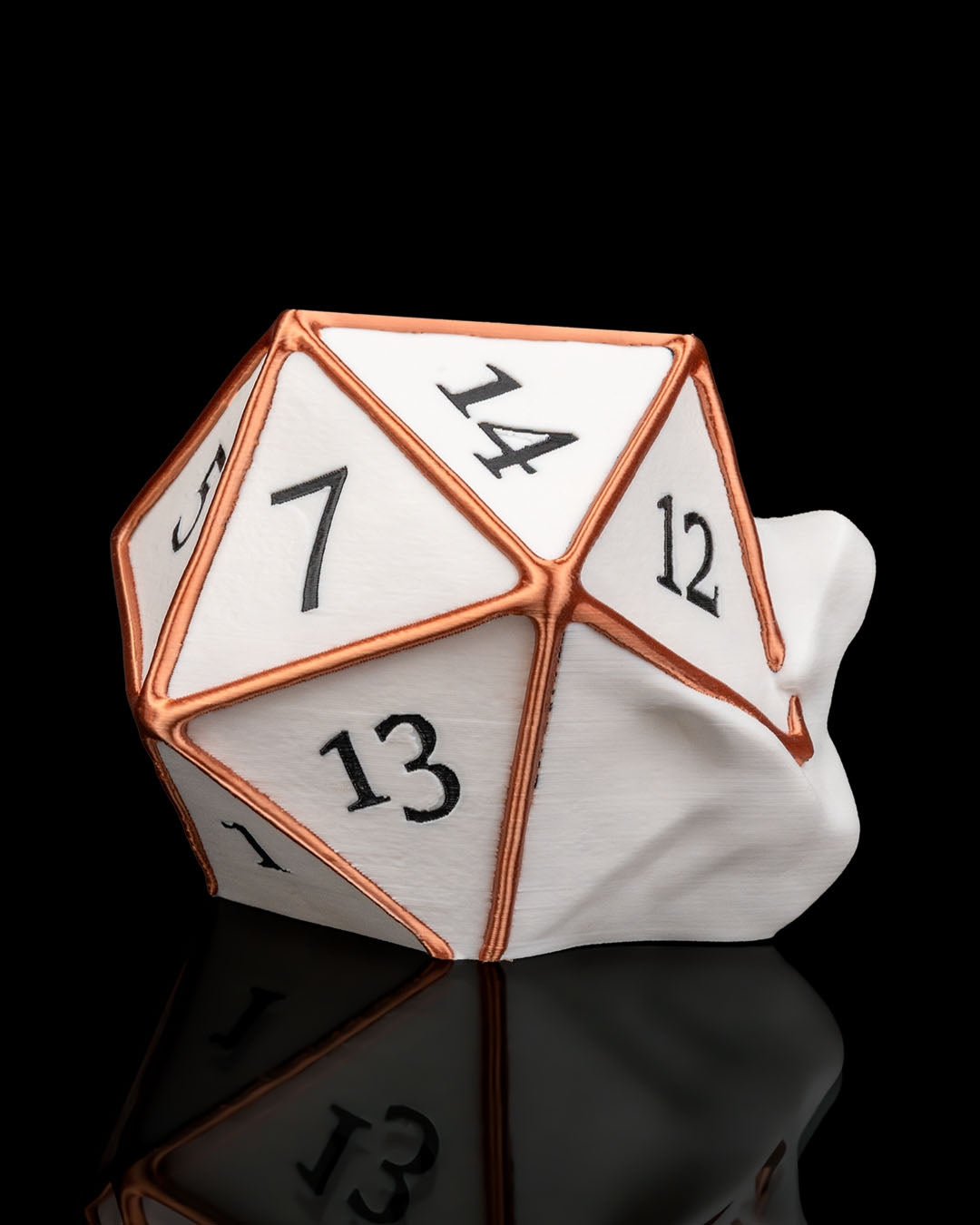 🎲💀 Critical Bloom D20 Skull Planter of Fate
