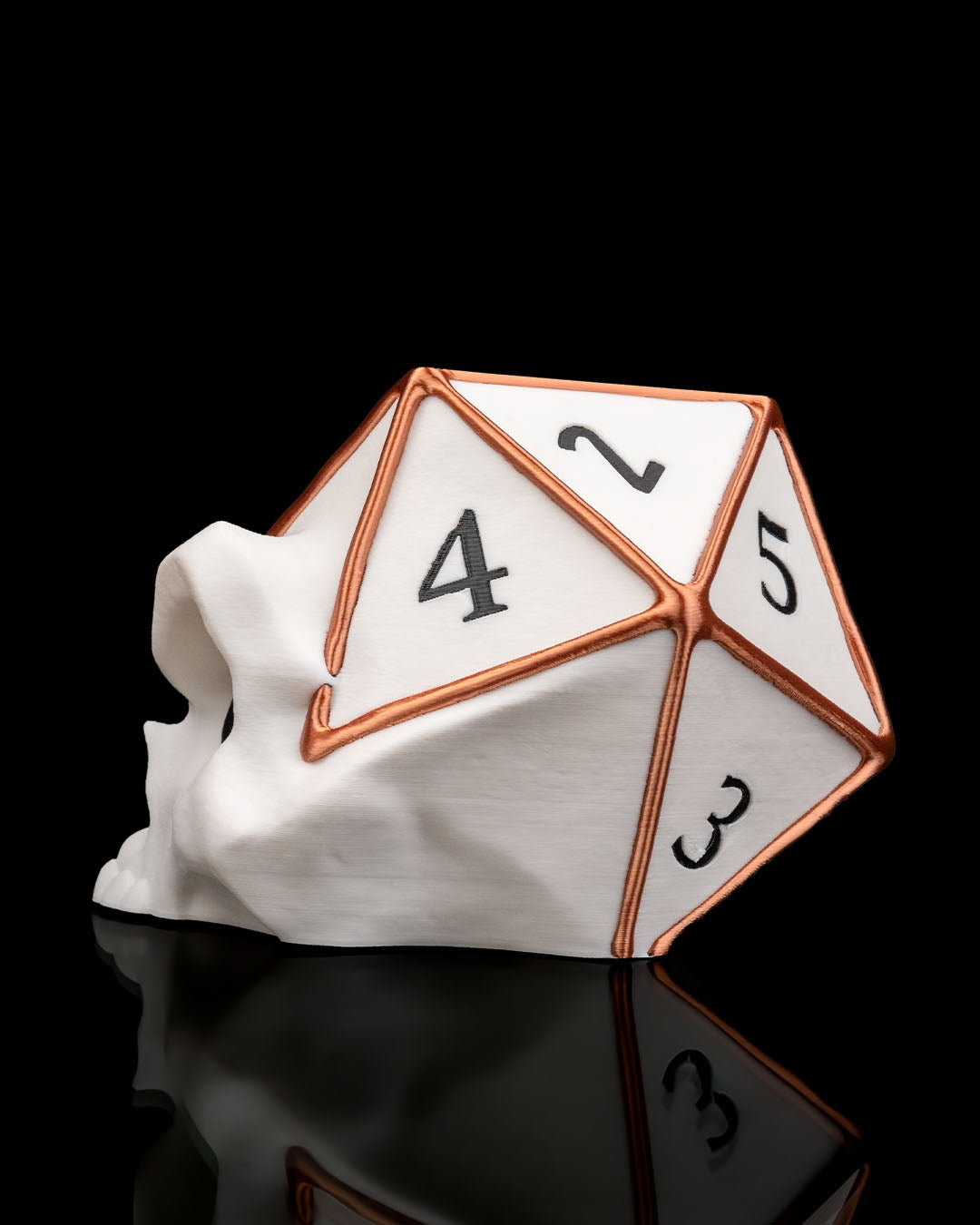 🎲💀 Critical Bloom D20 Skull Planter of Fate
