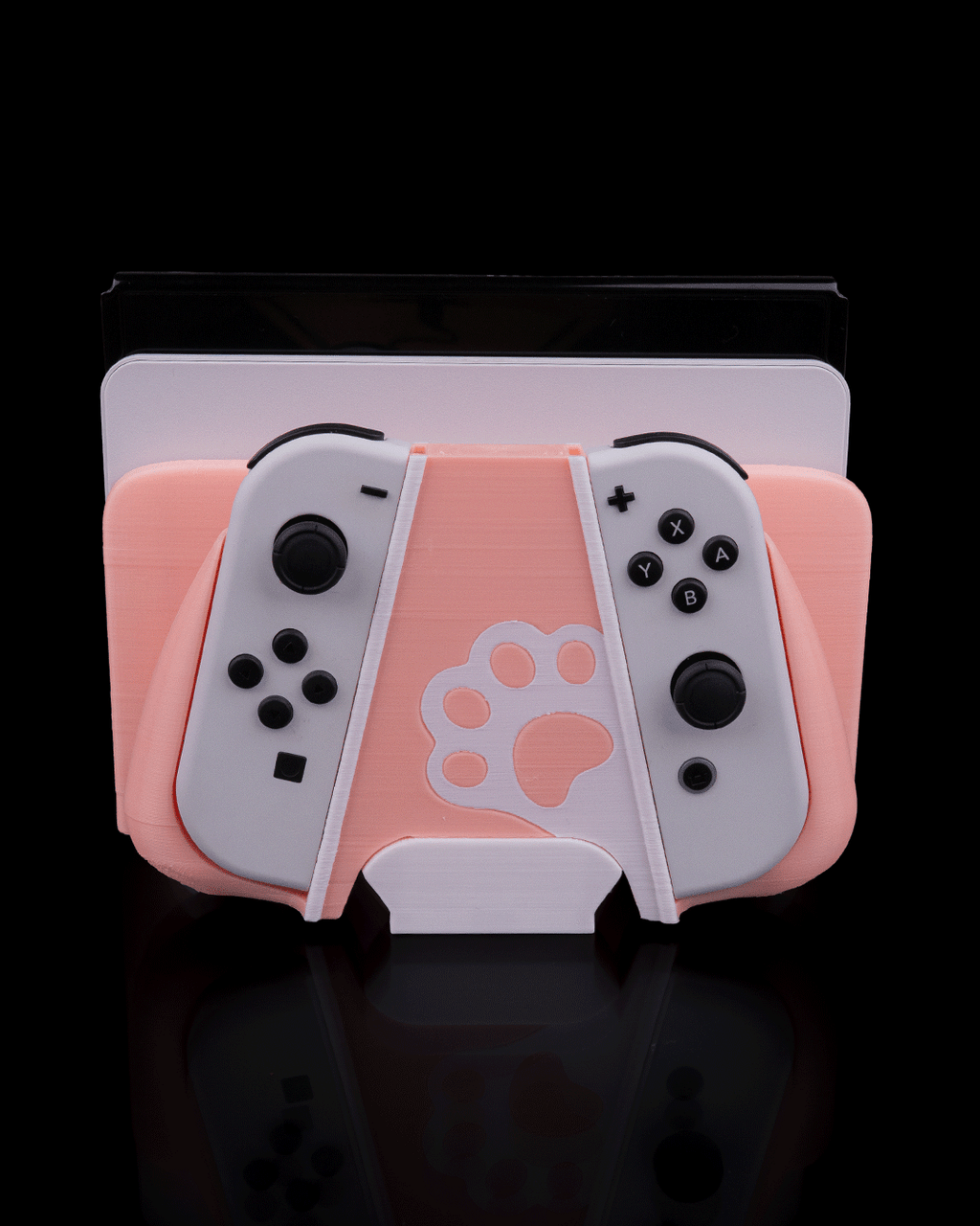 Kitty Loaf Nintendo Switch Dock Holder and Controller grips Set
