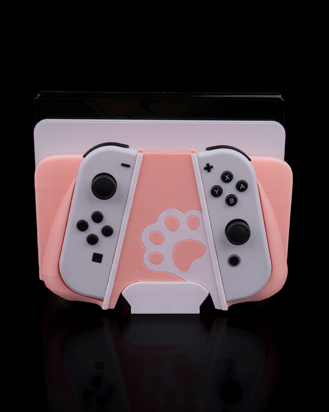 Kitty Loaf Nintendo Switch Dock Holder and Controller grips Set