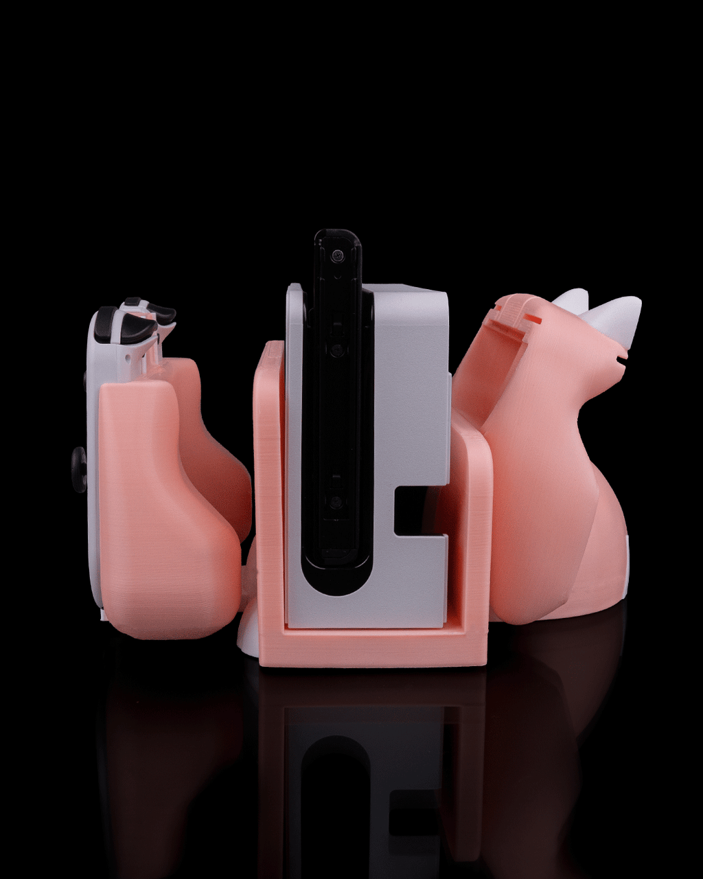 Kitty Loaf Nintendo Switch Dock Holder and Controller grips Set
